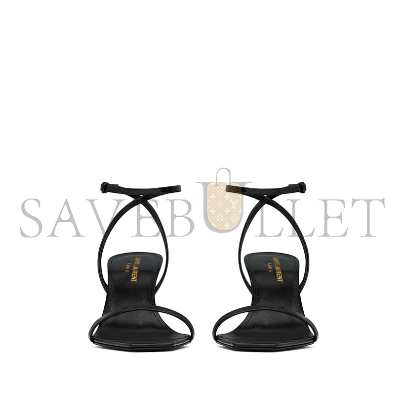YSL LEE SANDALS IN GLAZED LEATHER 799701AAAZY1000